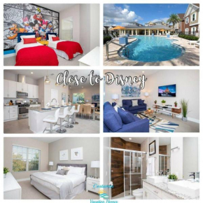 Dreamscape NEW 4 Suites Villa 5 min to Disney